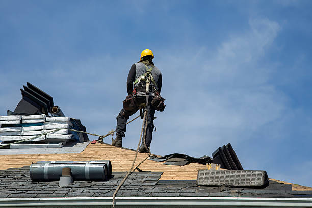 Professional Roof Replacement technician working in Hamilton, KS